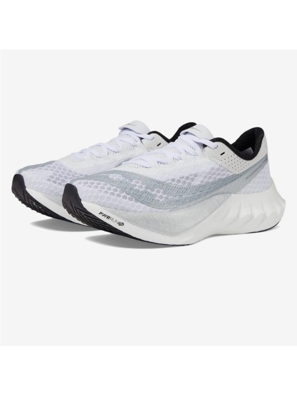 Saucony Endorphins Pro 4 Women's White & Gray Running Shoes